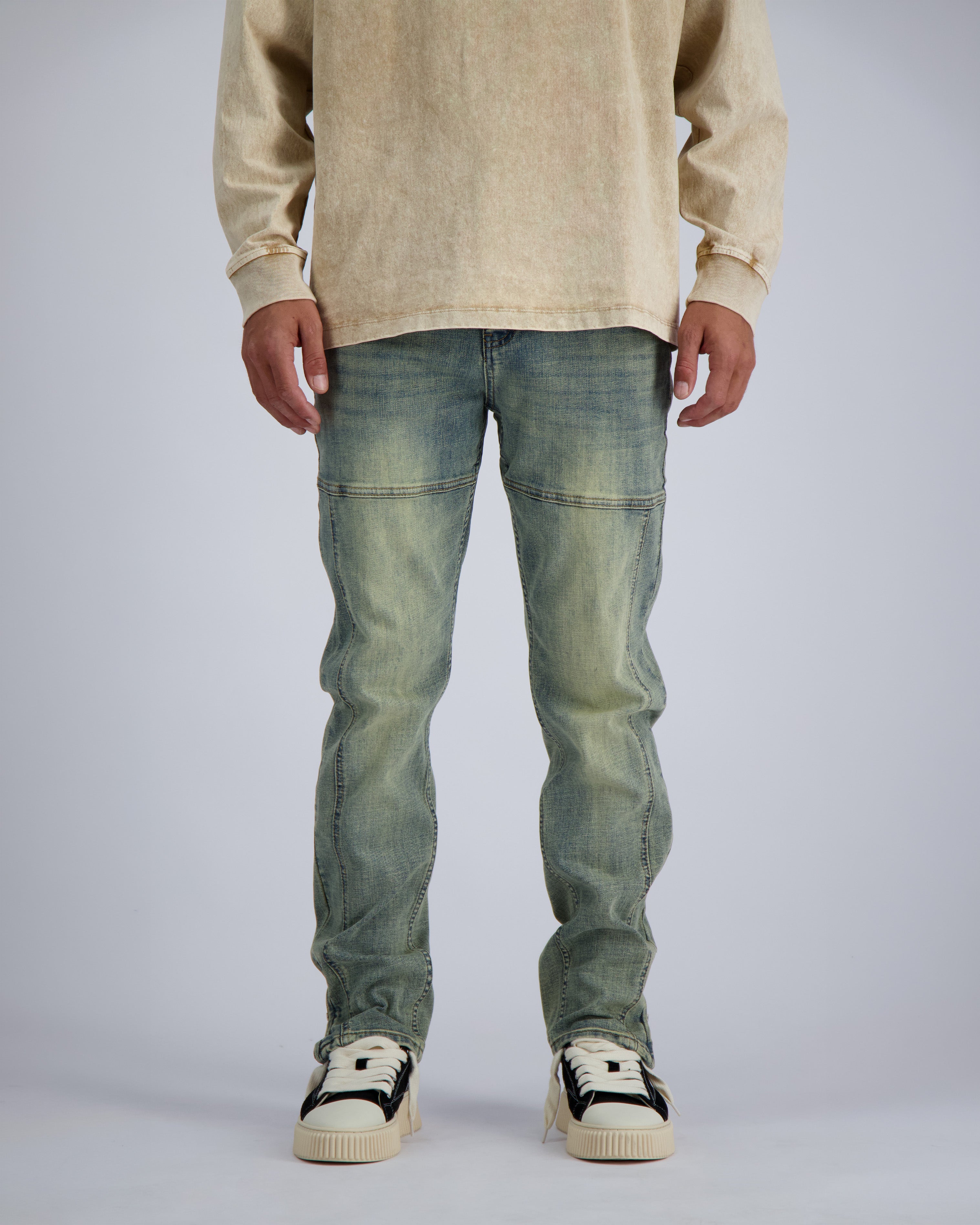 DENIM MIT REISSVERSCHLUSS | Blau
