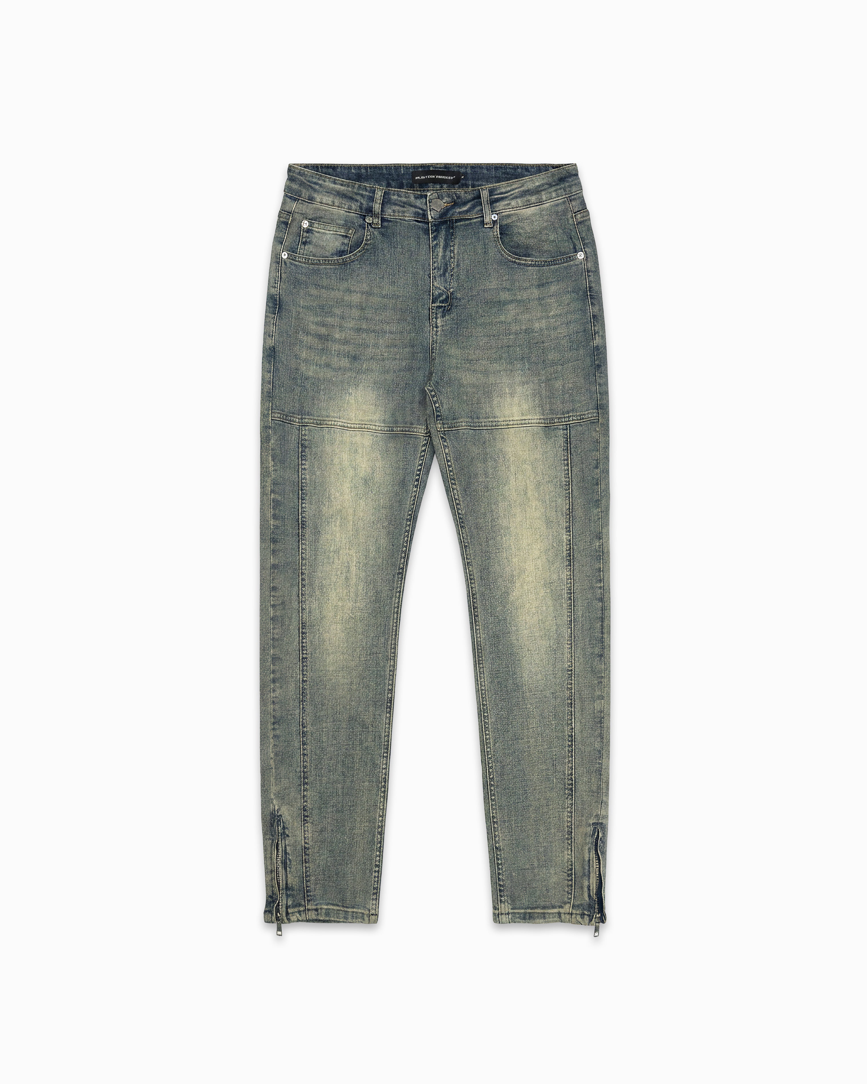 DENIM MIT REISSVERSCHLUSS | Blau